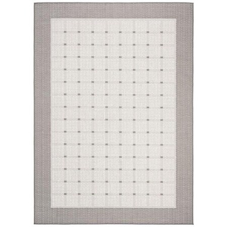 Safavieh 6 ft. 7 in. x 6 ft. 7 in. Bermuda 800 Power-Loomed Square Rug Gray & Ivory BMU801F-7SQ